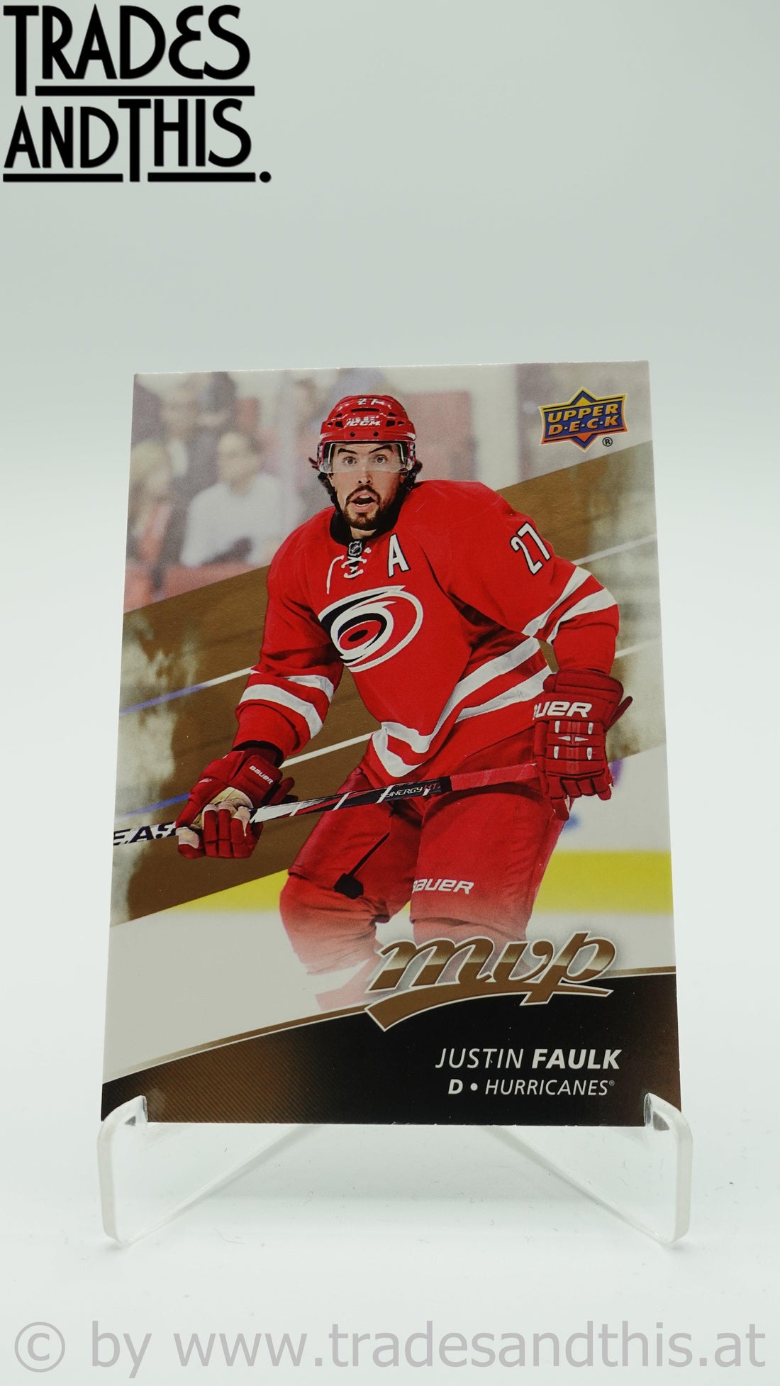 2017-18 Upper Deck MVP Justin Faulk #165 - Trades and This e.U.