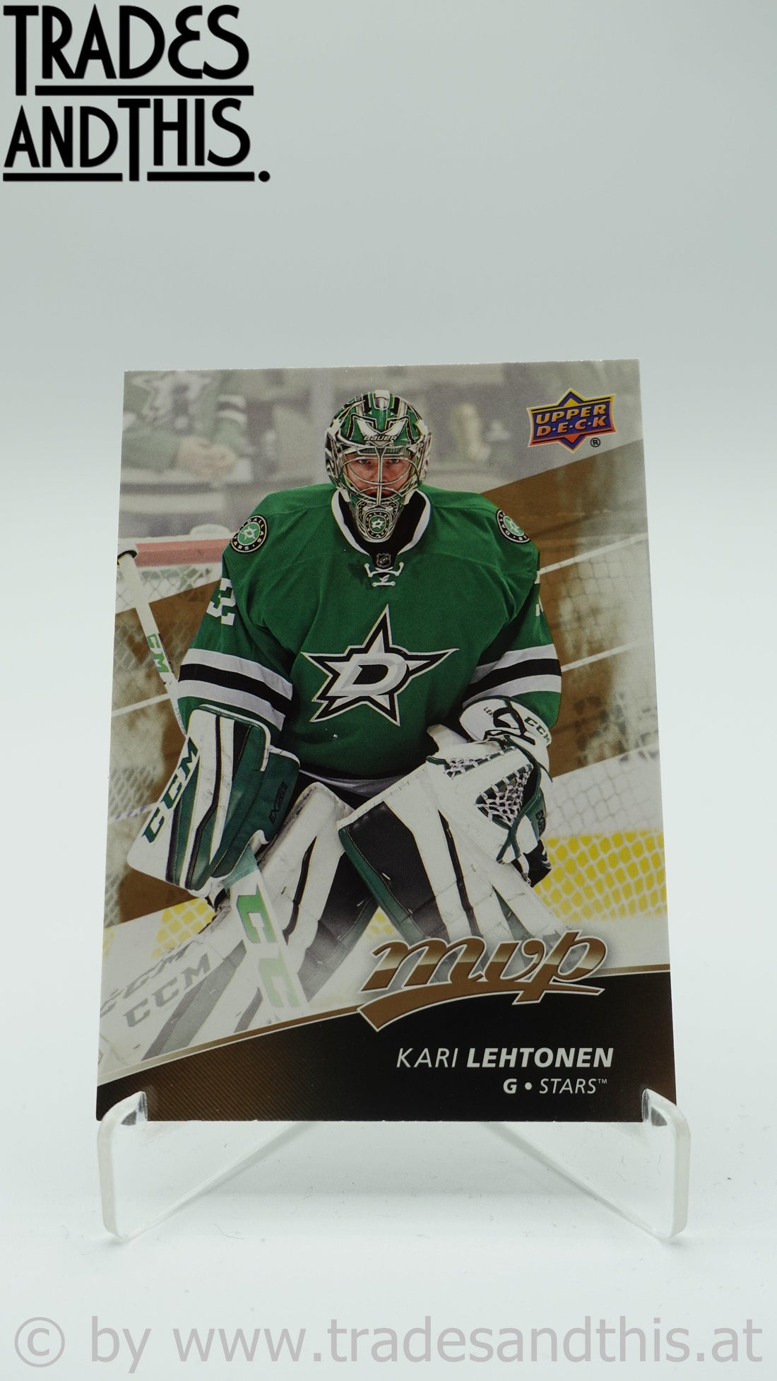 2017-18 Upper Deck MVP Kari Lehtonen #183 - Trades and This e.U.