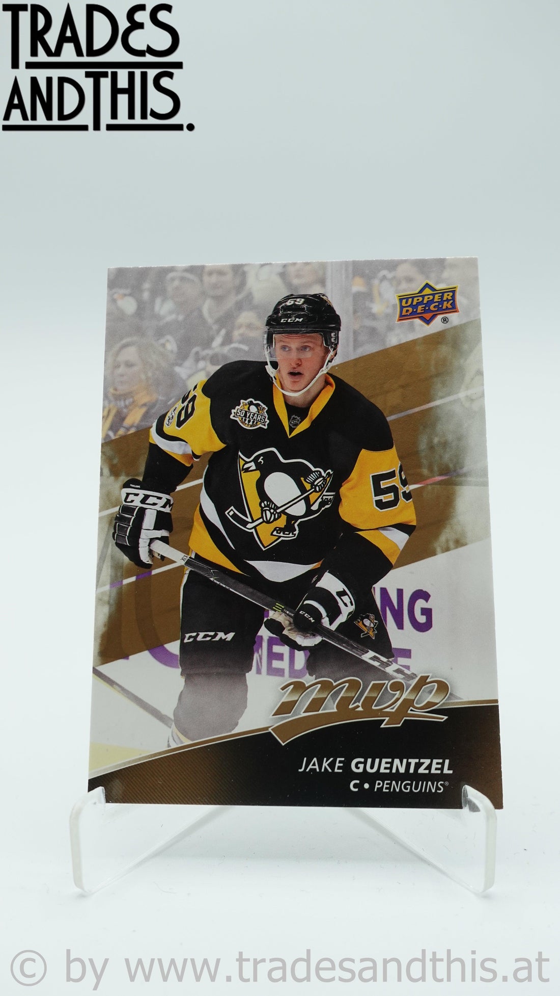 2017-18 Upper Deck MVP Jake Guentzel #187 - Trades and This e.U.