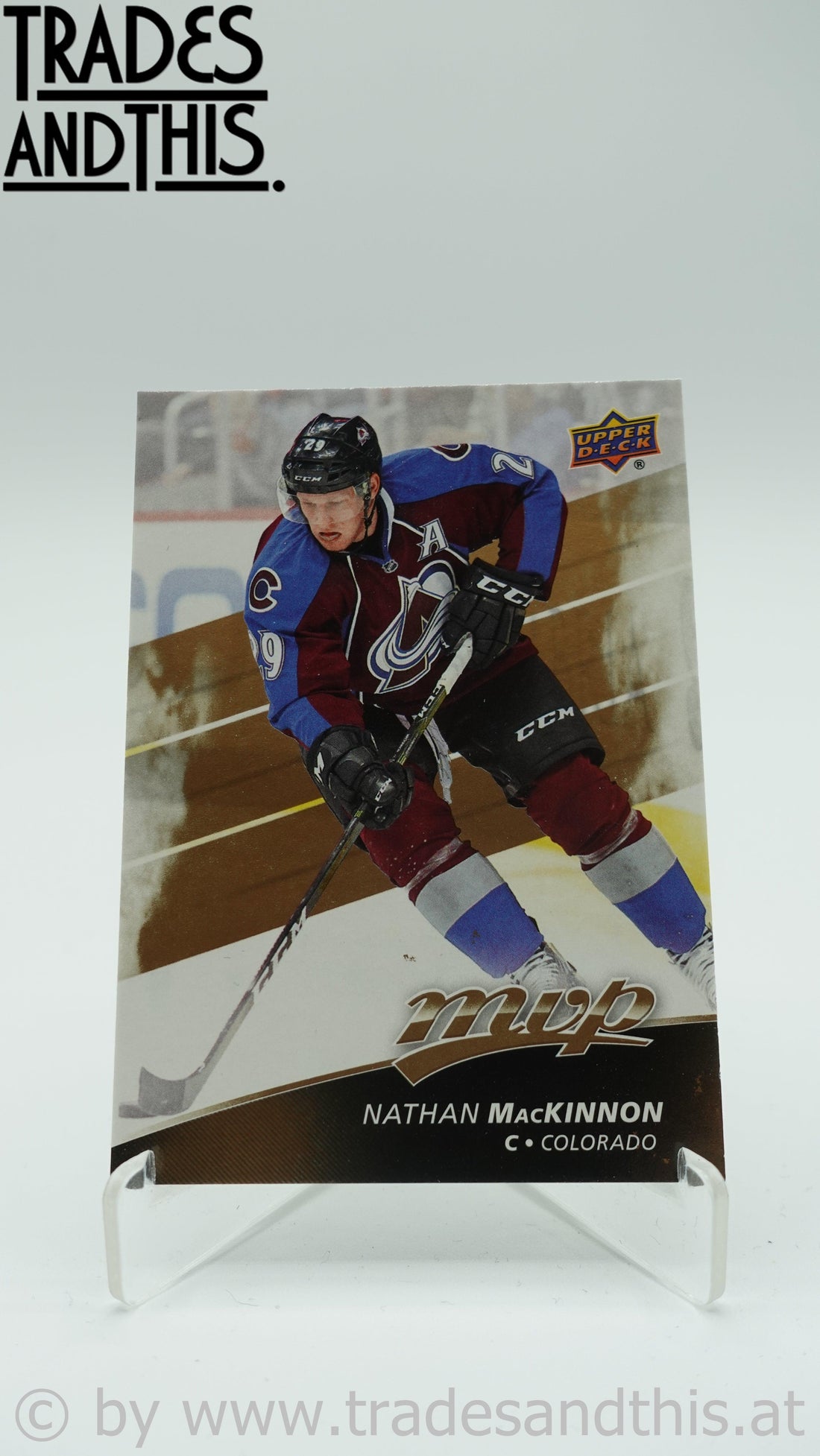 2017-18 Upper Deck MVP Nathan MacKinnon #213 - Trades and This e.U.