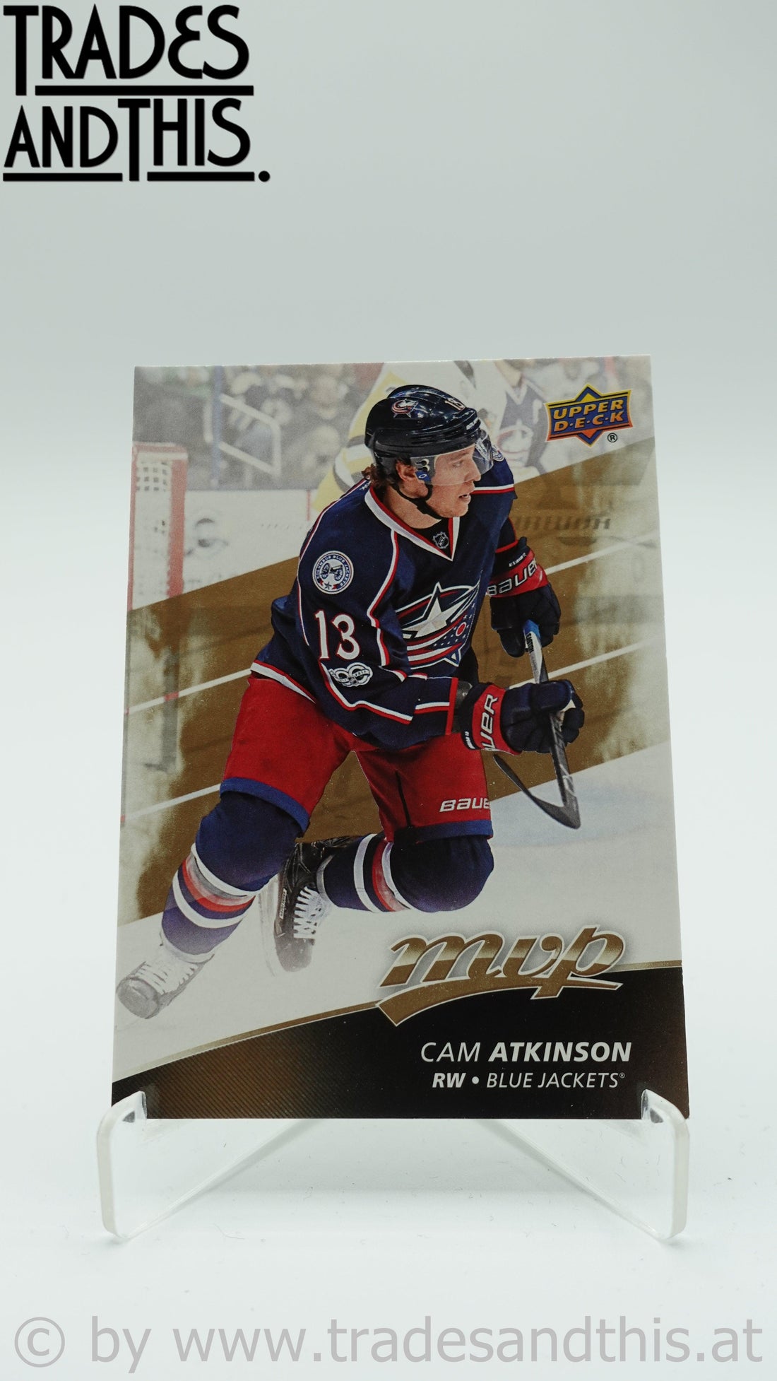 2017-18 Upper Deck MVP Cam Atkinson #216 - Trades and This e.U.