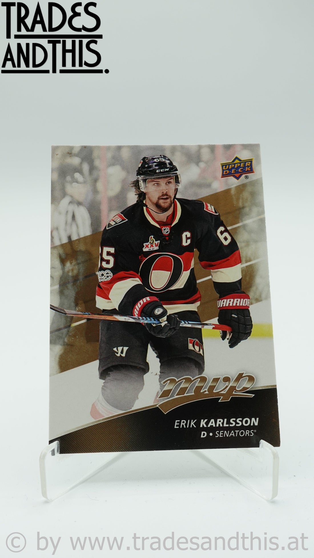 2017-18 Upper Deck MVP Erik Karlsson #228 - Trades and This e.U.