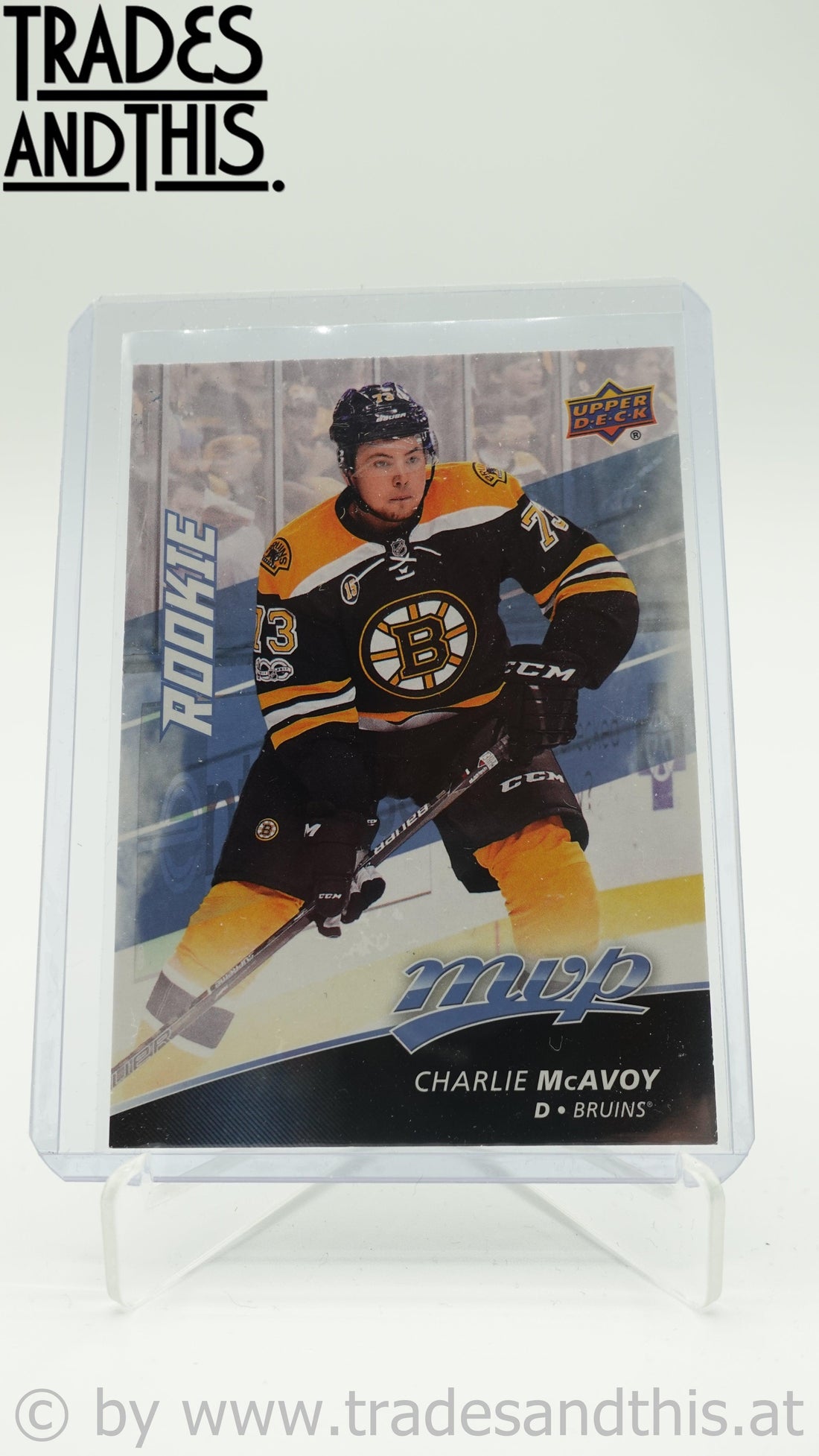 2017-18 Upper Deck MVP Charlie McAvoy #232 RC - Trades and This e.U.