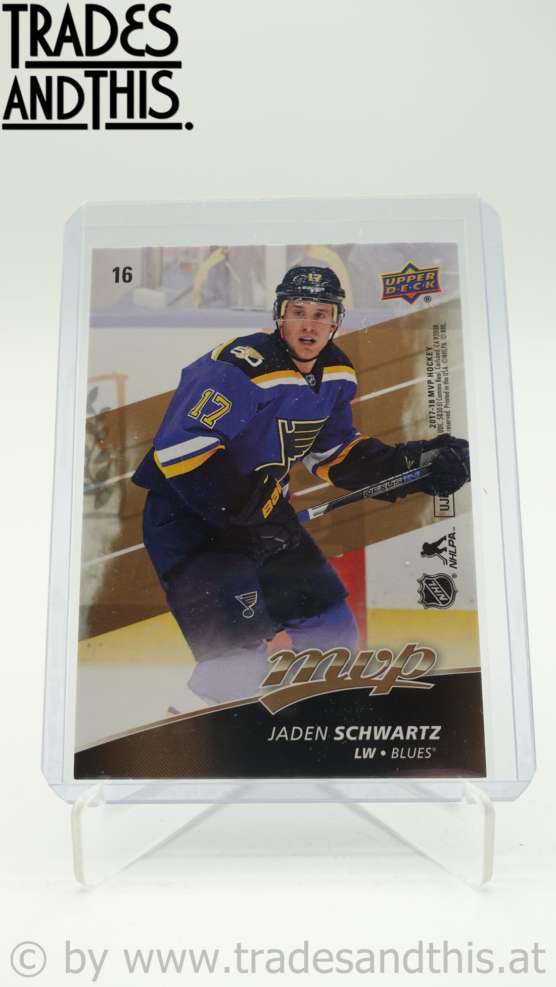 2017-18 Upper Deck MVP Puzzle Back Jaden Schwartz #16 - Trades and This e.U.