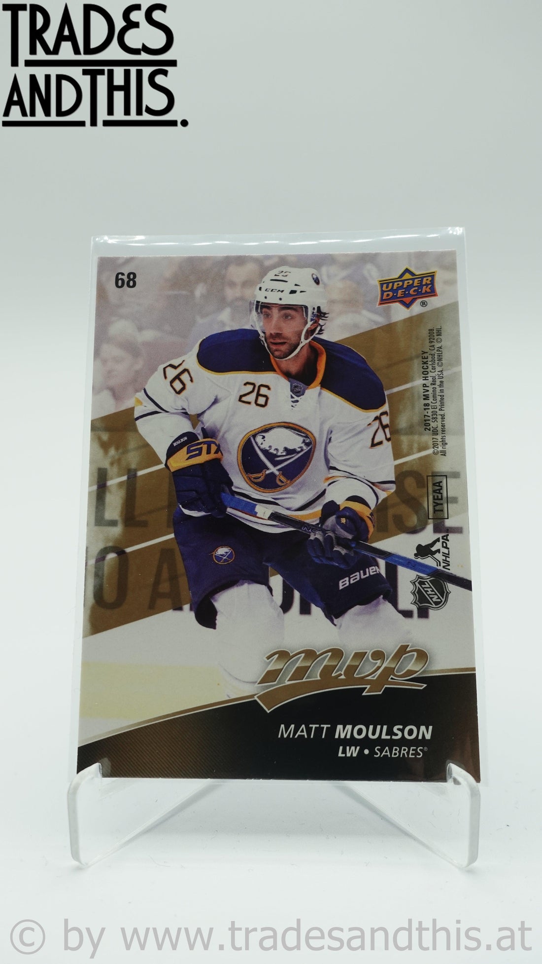 2017-18 Upper Deck MVP Puzzle Back Matt Moulson #68 - Trades and This e.U.