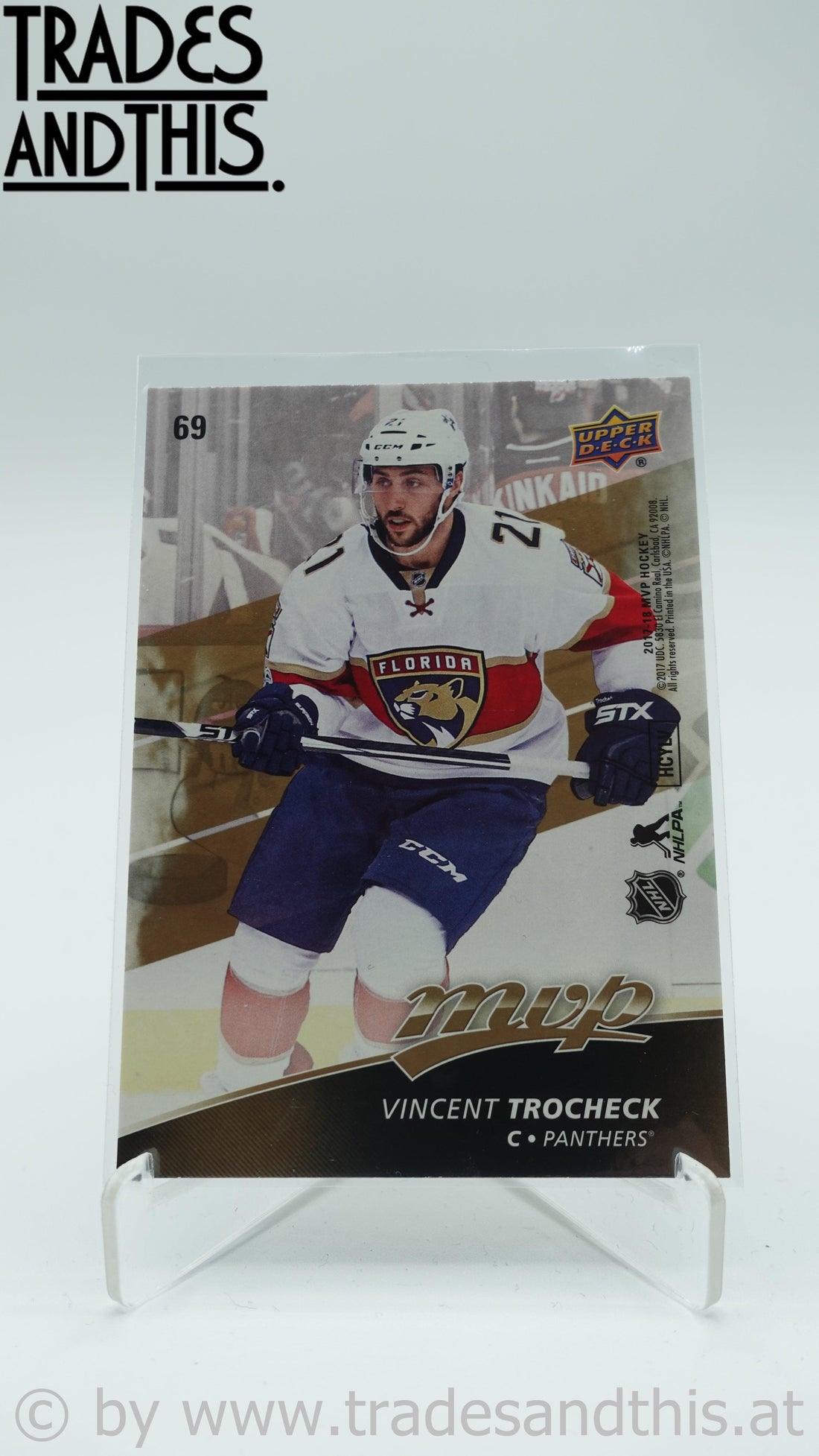 2017-18 Upper Deck MVP Puzzle Back Vincent Trocheck #69 - Trades and This e.U.