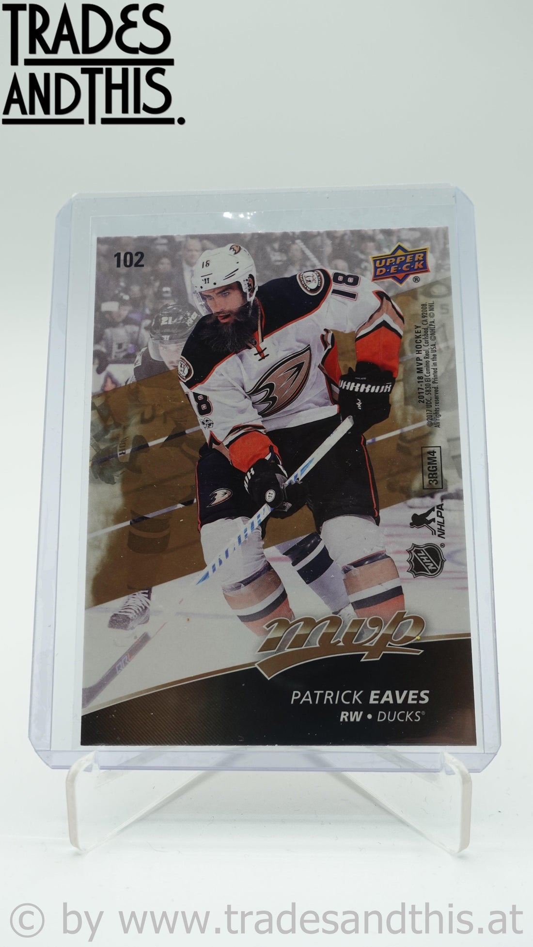 2017-18 Upper Deck MVP Puzzle Back Patrick Eaves #102 - Trades and This e.U.