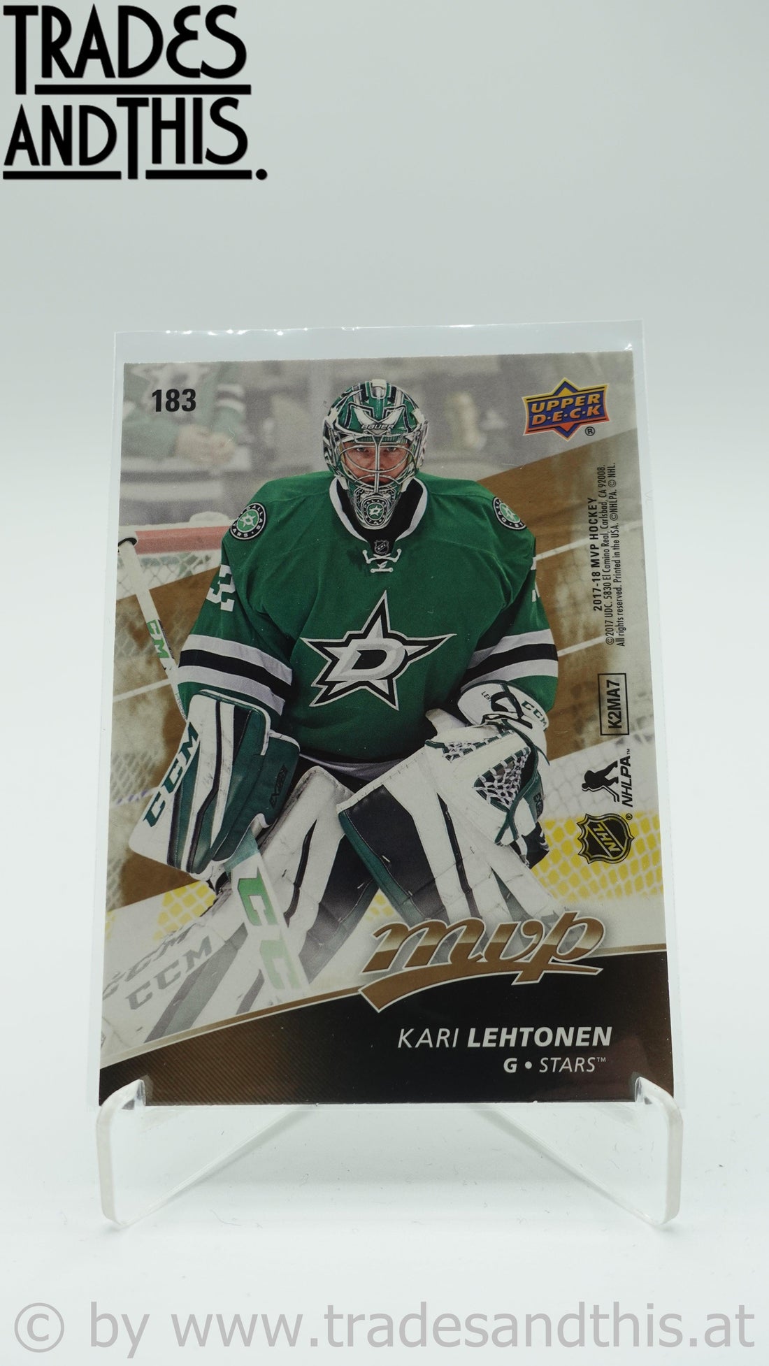 2017-18 Upper Deck MVP Puzzle Back Kari Lehtonen #183 - Trades and This e.U.