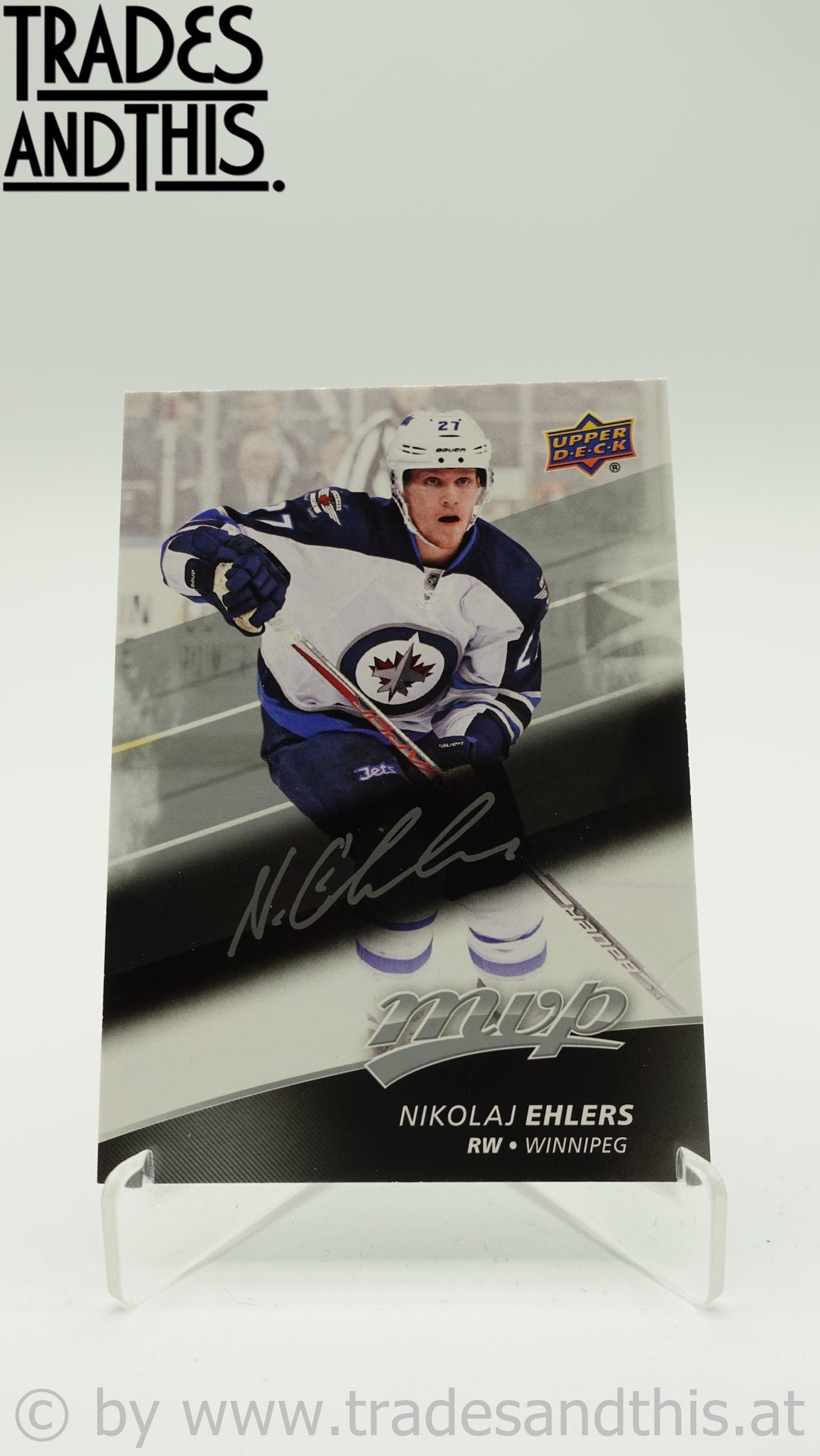 2017-18 Upper Deck MVP Silver Script Nikolaj Ehlers #41 - Trades and This e.U.