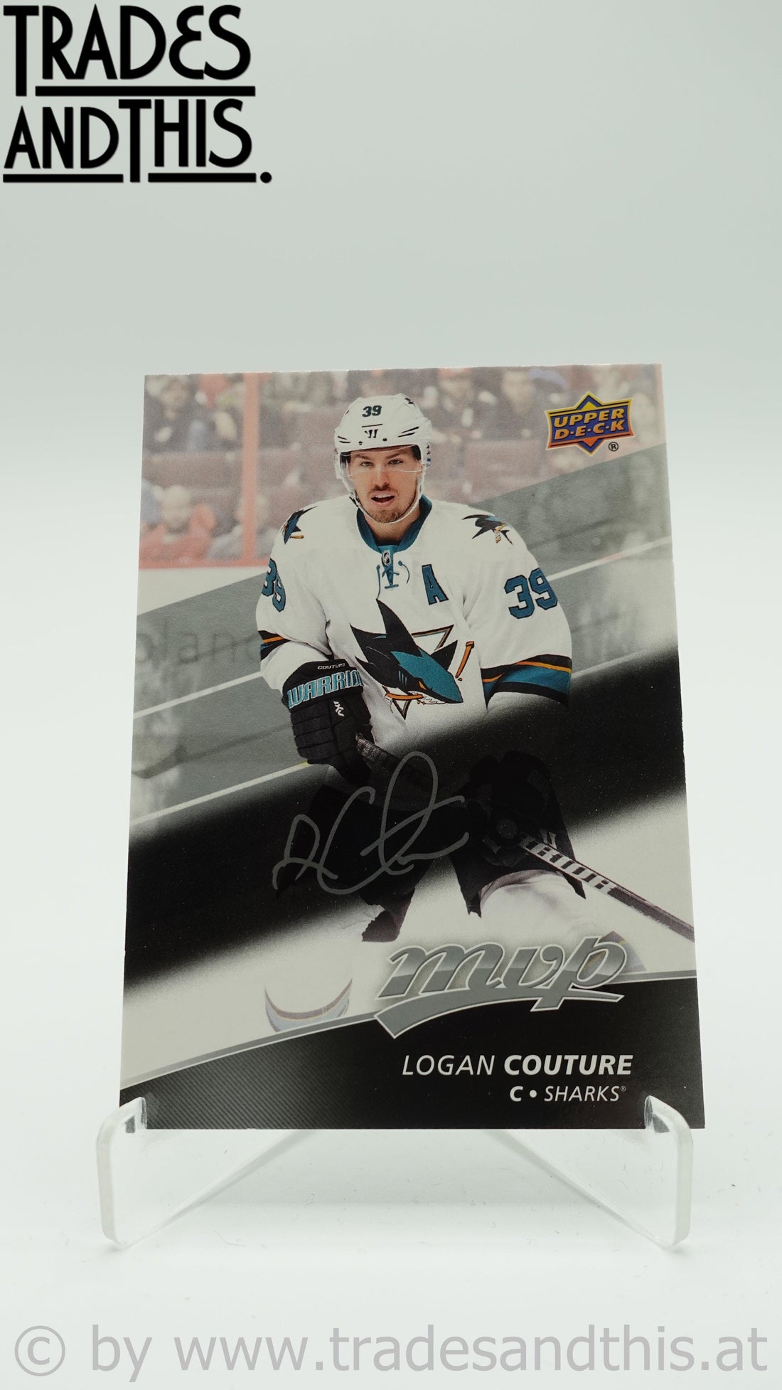 2017-18 Upper Deck MVP Silver Script Logan Couture #131 - Trades and This e.U.