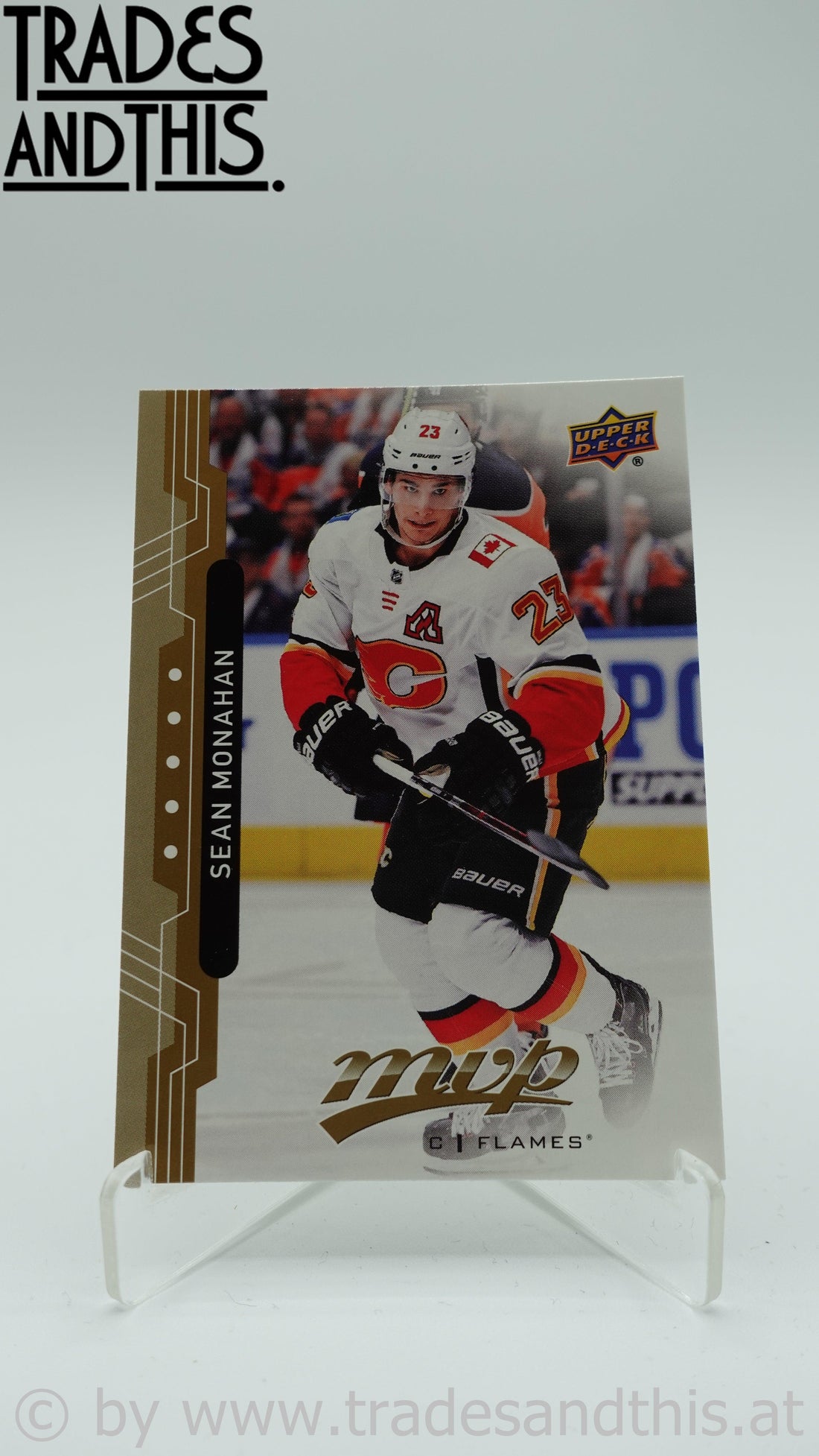 2018-19 Upper Deck MVP Sean Monahan #4 - Trades and This e.U.