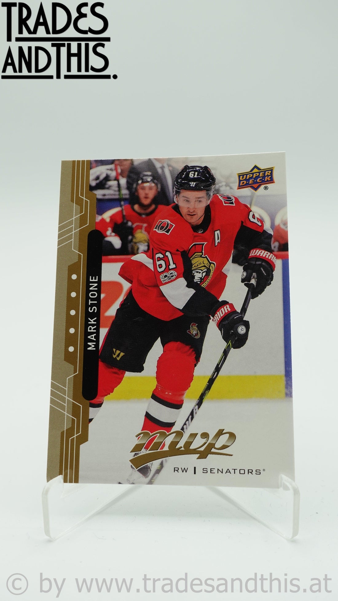 2018-19 Upper Deck MVP Mark Stone #23 - Trades and This e.U.