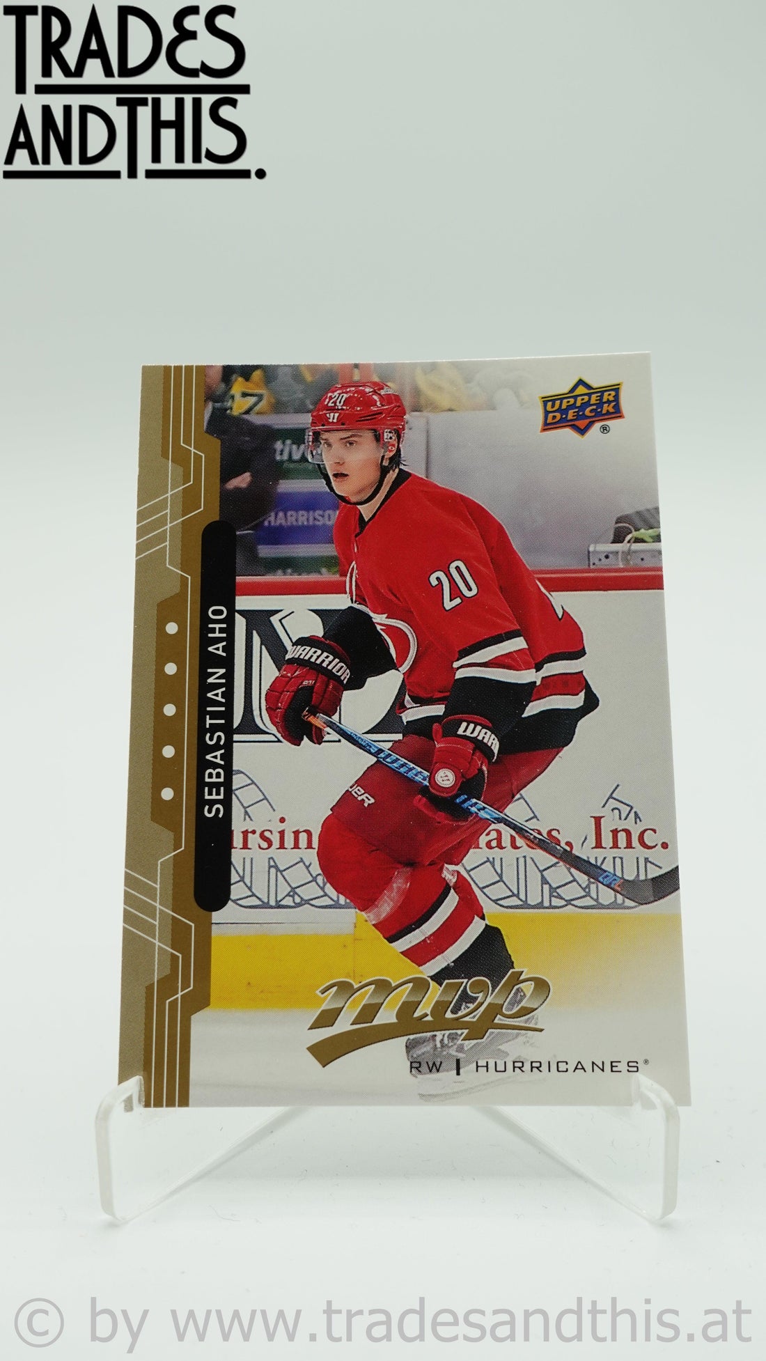 2018-19 Upper Deck MVP Sebastian Aho #44 - Trades and This e.U.