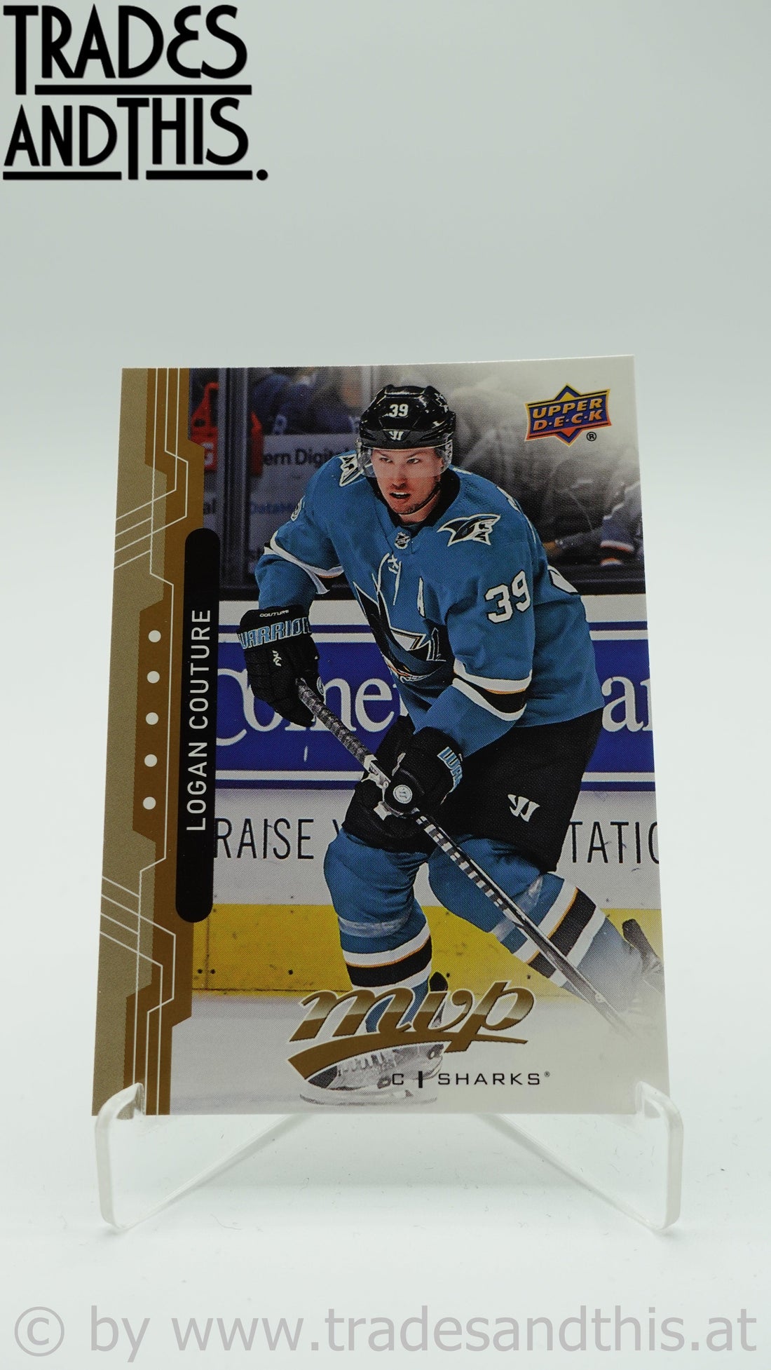 2018-19 Upper Deck MVP Logan Couture #53 - Trades and This e.U.