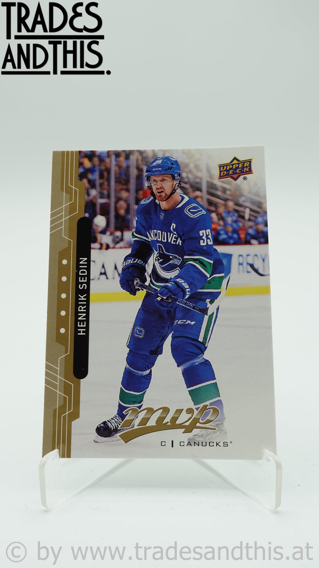 2018-19 Upper Deck MVP Henrik Sedin #70 - Trades and This e.U.