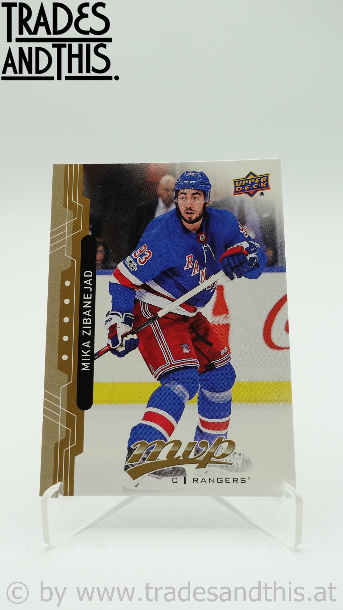 2018-19 Upper Deck MVP Mika Zibanejad #72 - Trades and This e.U.