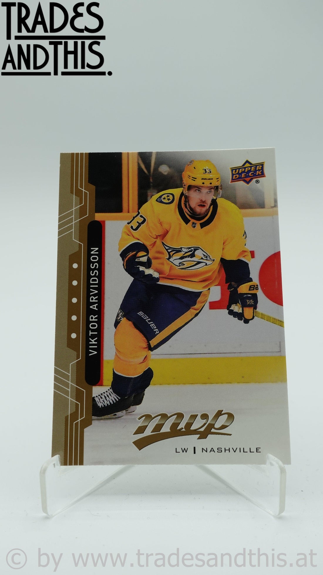 2018-19 Upper Deck MVP Viktor Arvidsson #77 - Trades and This e.U.