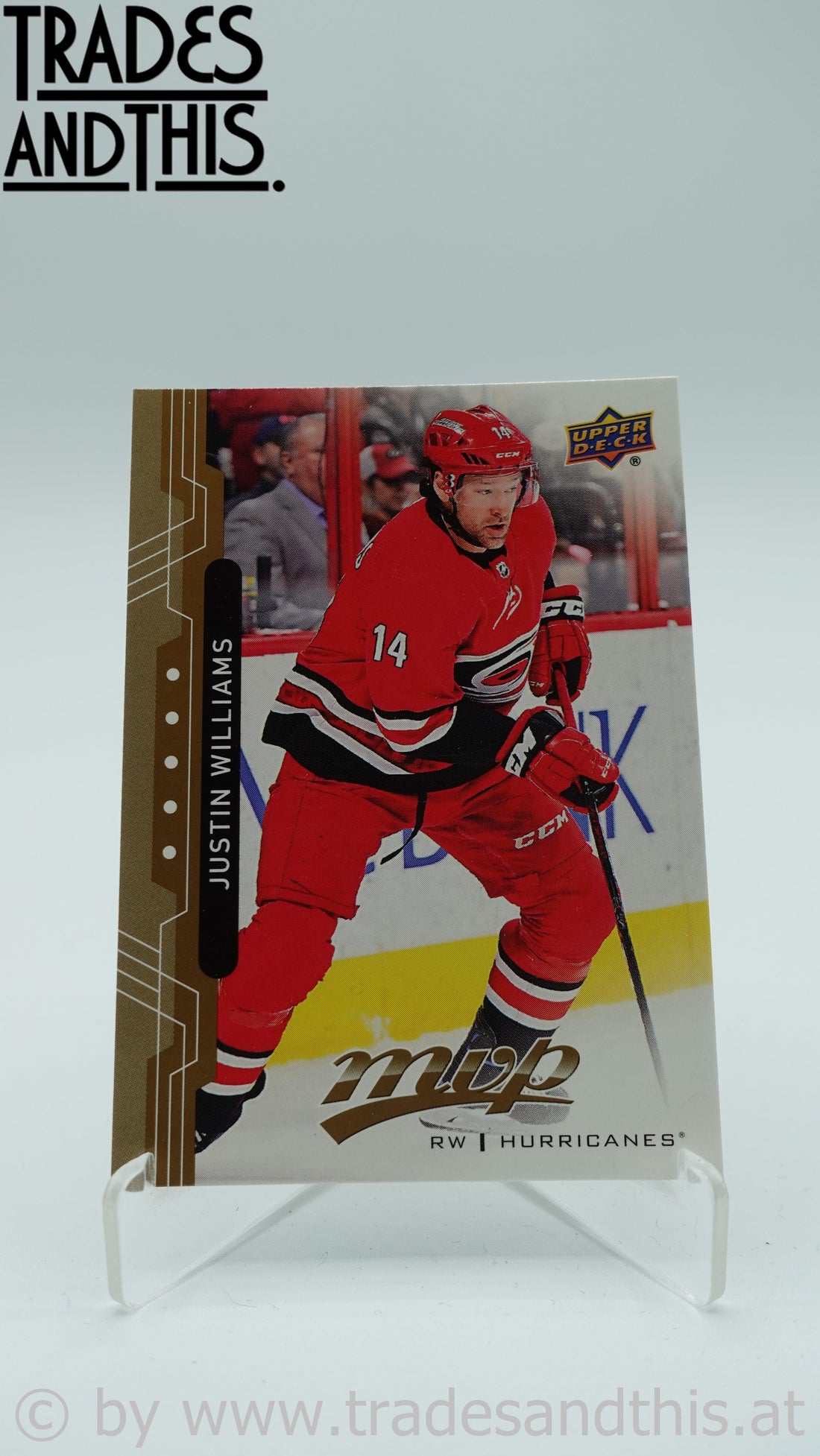 2018-19 Upper Deck MVP Justin Williams #78 - Trades and This e.U.