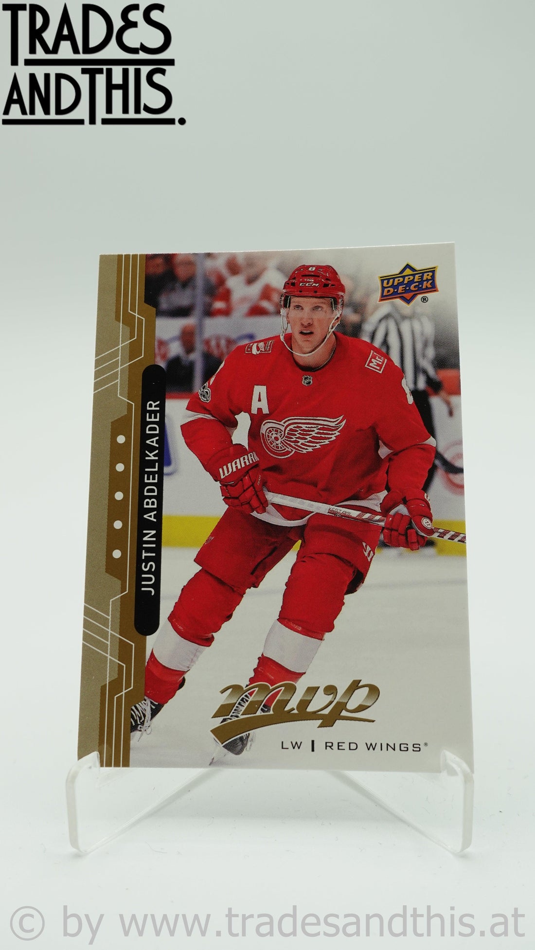 2018-19 Upper Deck MVP Justin Abdelkader #87 - Trades and This e.U.