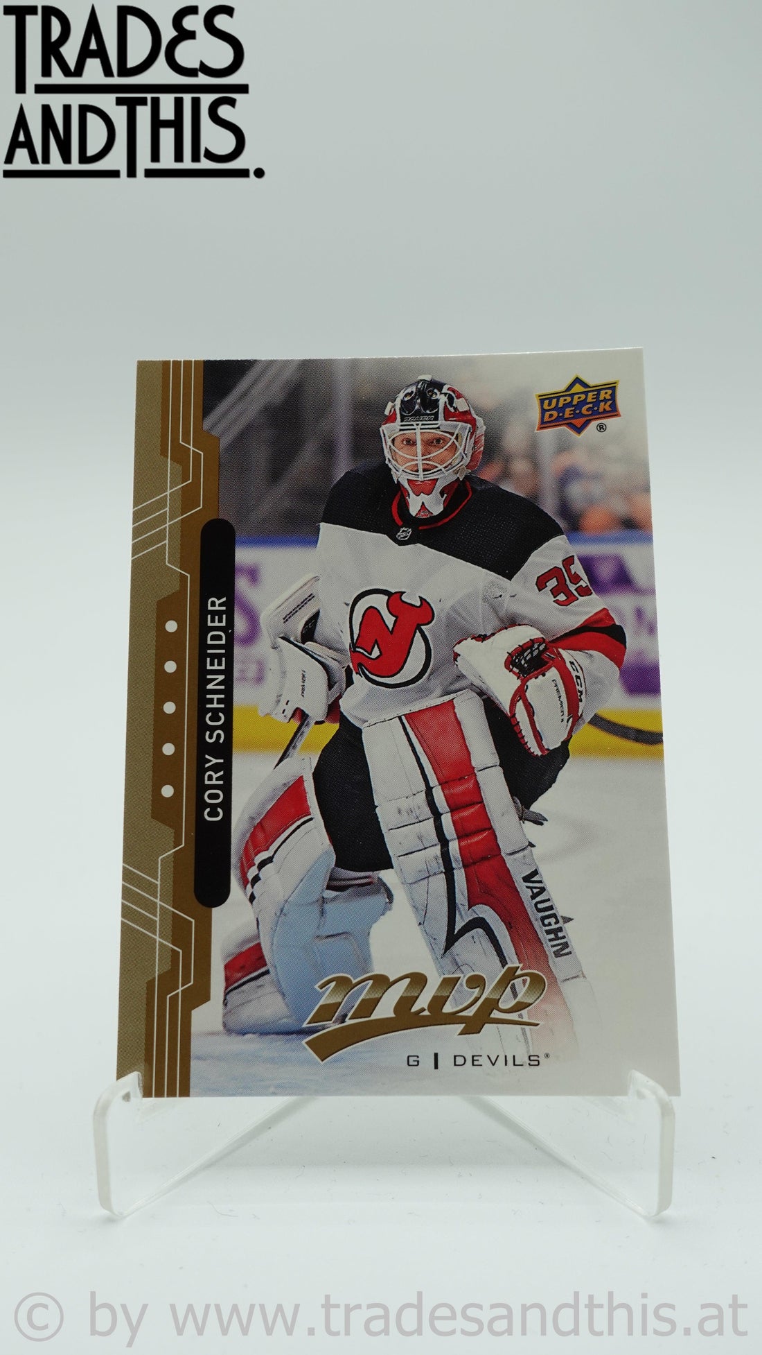 2018-19 Upper Deck MVP Cory Schneider #89 - Trades and This e.U.