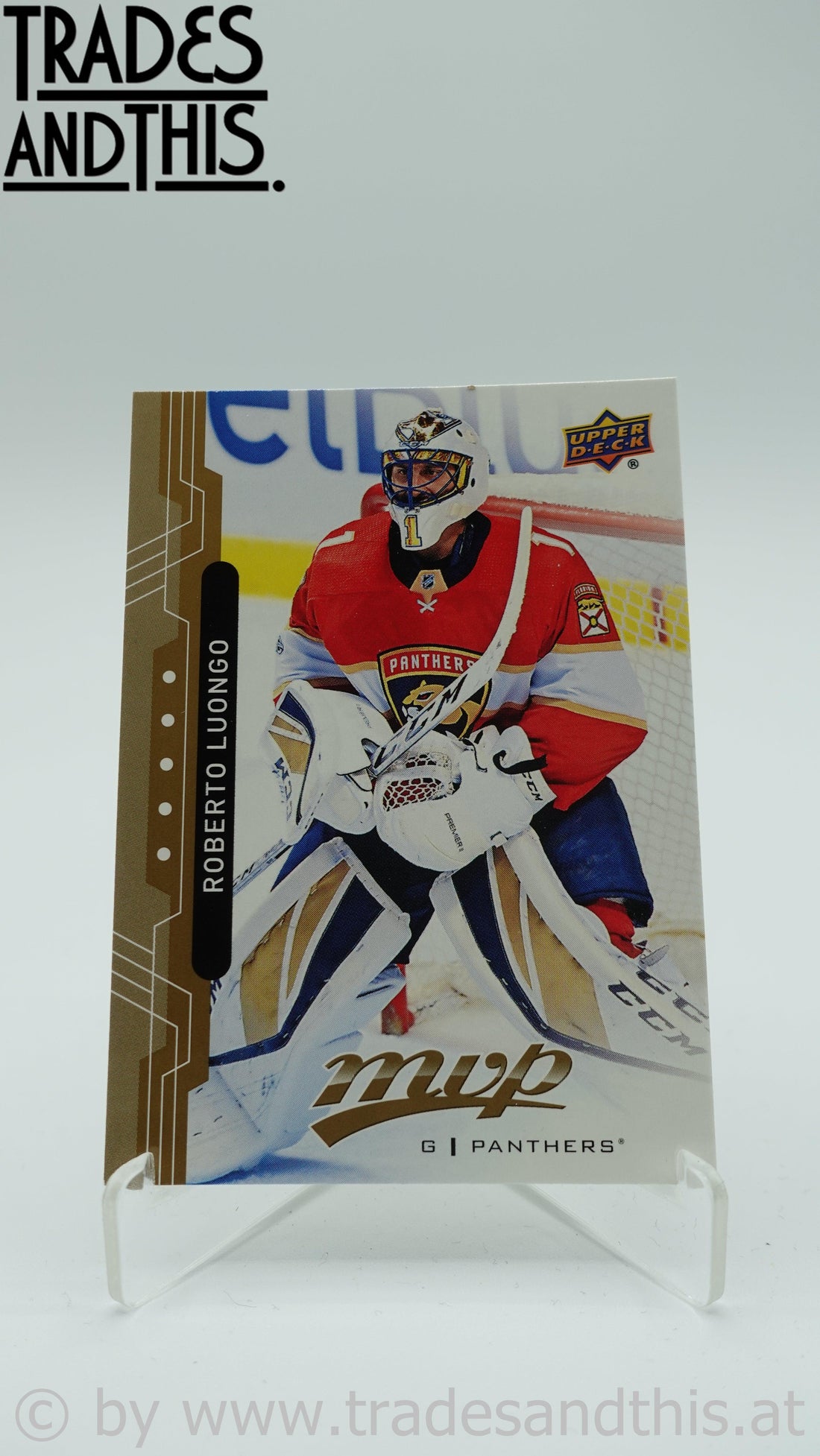 2018-19 Upper Deck MVP Roberto Luongo #95 - Trades and This e.U.