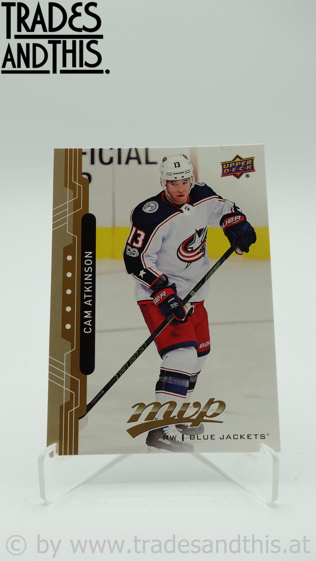 2018-19 Upper Deck MVP Cam Atkinson #136 - Trades and This e.U.