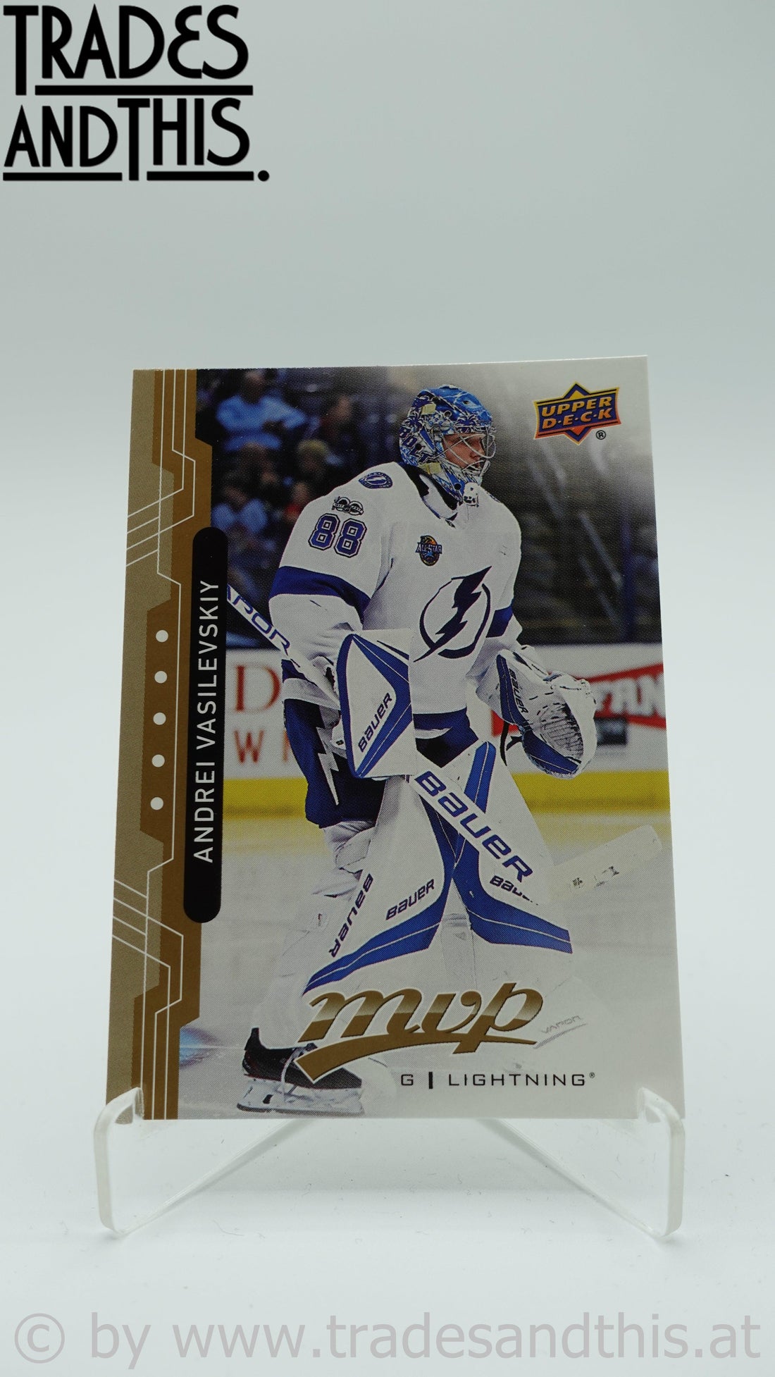 2018-19 Upper Deck MVP Andrei Vasilevskiy #137 - Trades and This e.U.