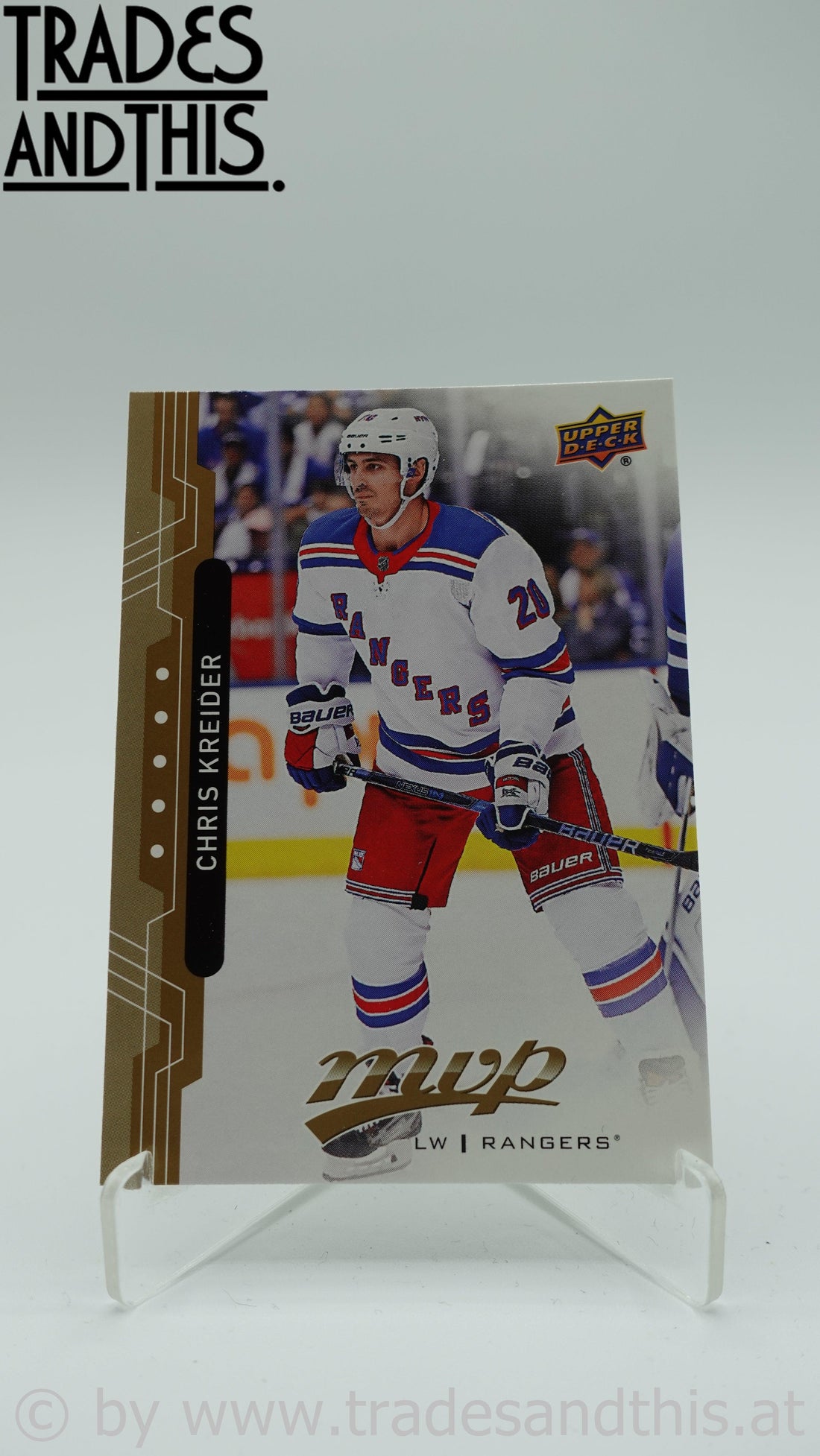 2018-19 Upper Deck MVP Chris Kreider #140 - Trades and This e.U.