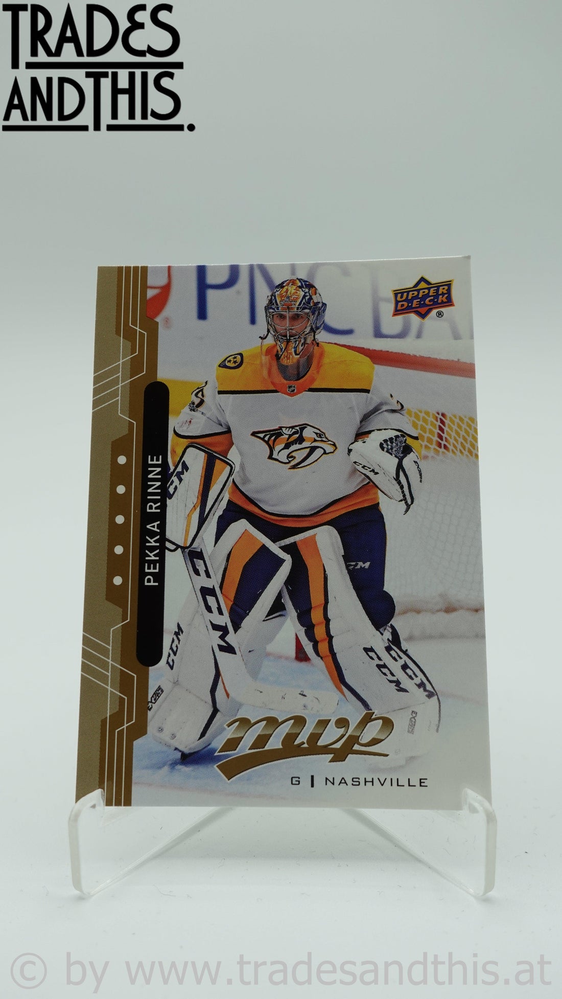 2018-19 Upper Deck MVP Pekka Rinne #161 - Trades and This e.U.