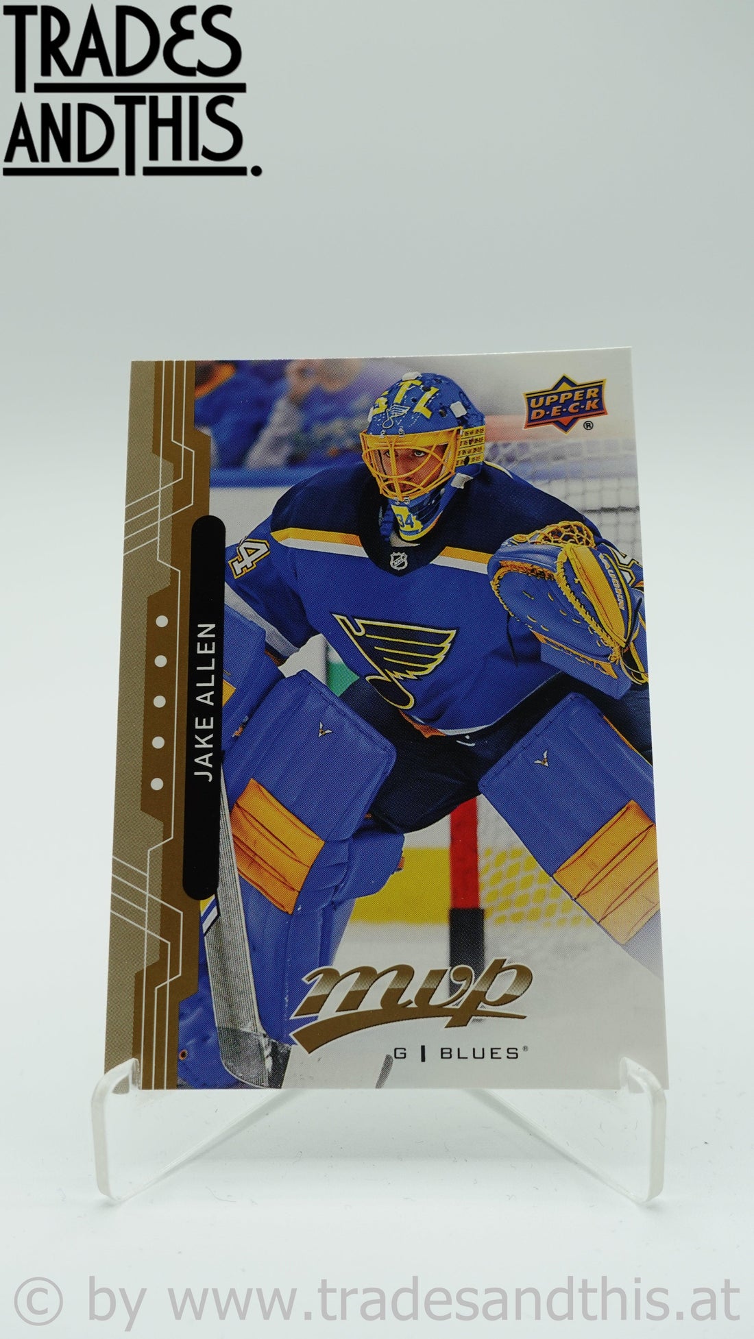 2018-19 Upper Deck MVP Jake Allen #167 - Trades and This e.U.