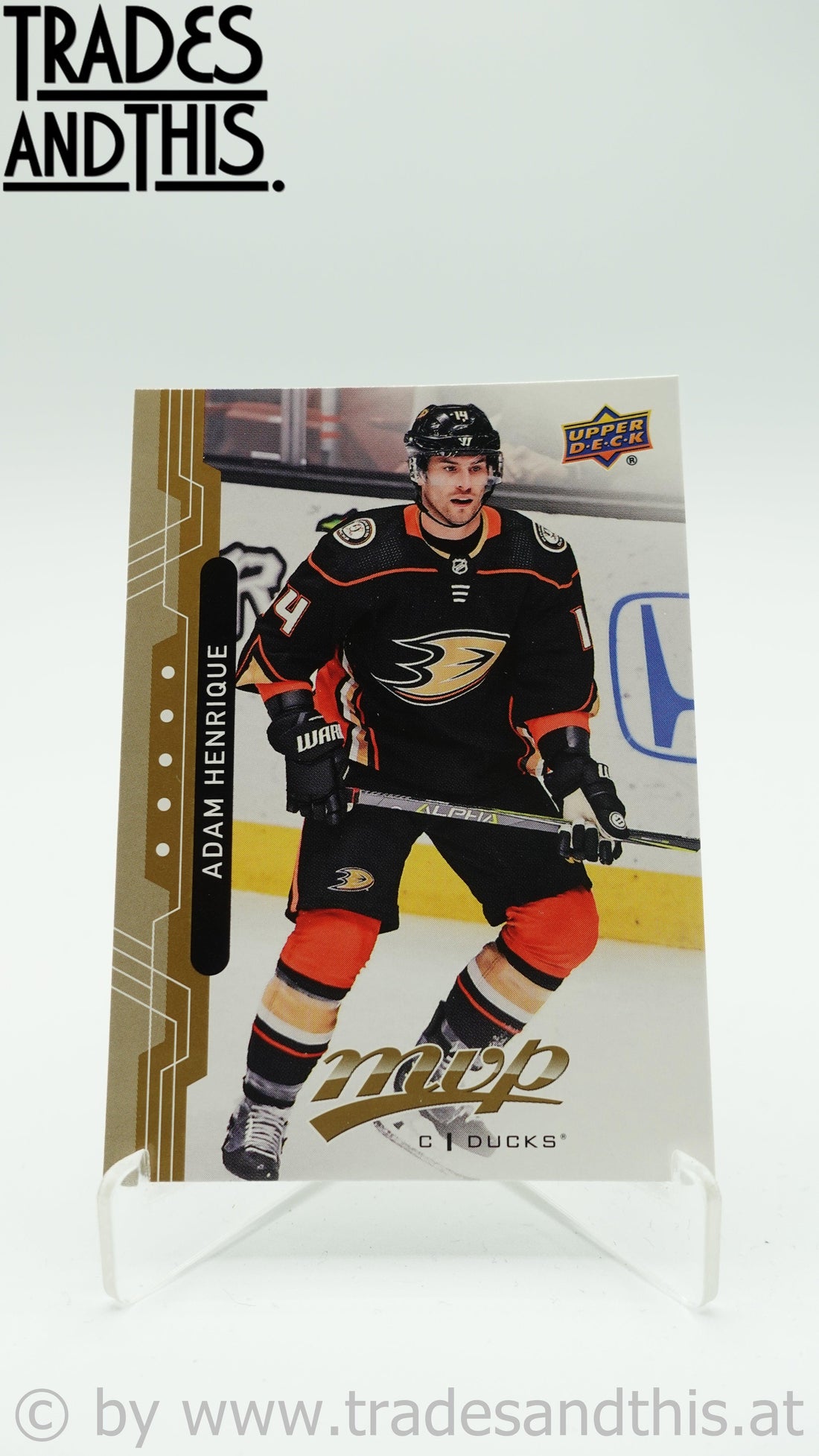 2018-19 Upper Deck MVP Adam Henrique #189 - Trades and This e.U.