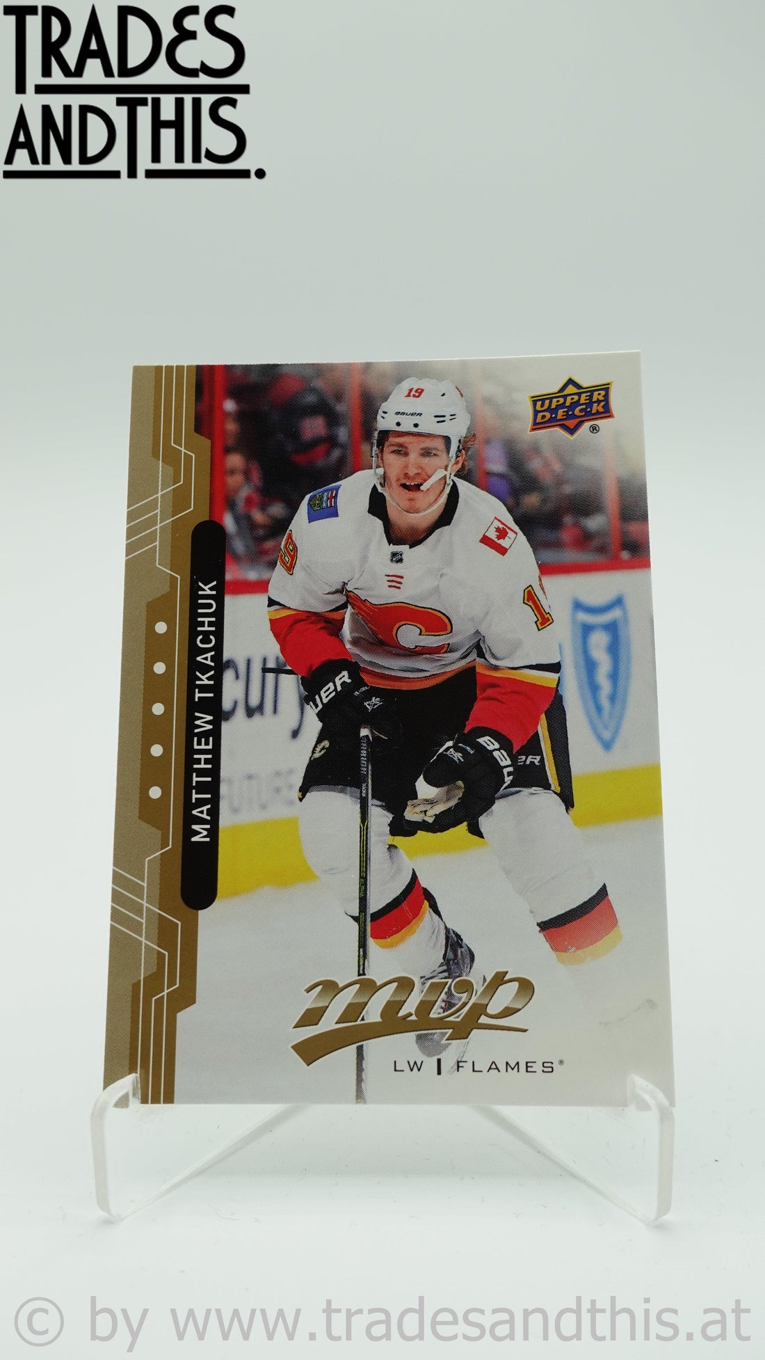 2018-19 Upper Deck MVP Matthew Tkachuk #193 - Trades and This e.U.