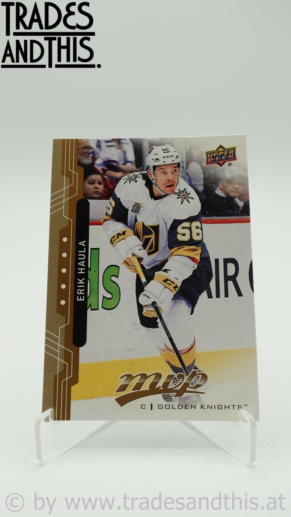 2018-19 Upper Deck MVP Erik Haula #198 - Trades and This e.U.