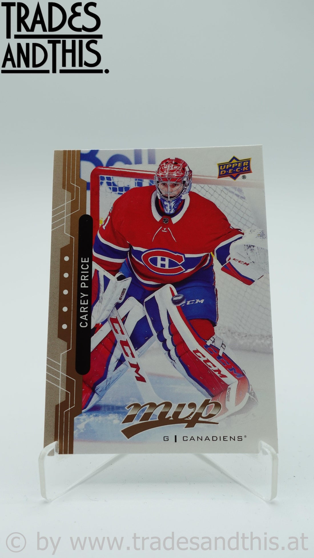 2018-19 Upper Deck MVP Carey Price #206 - Trades and This e.U.