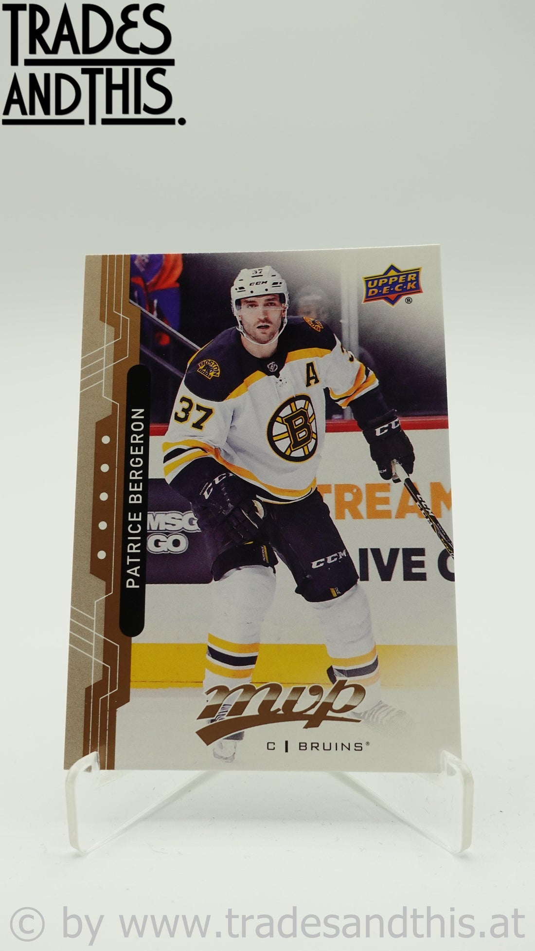 2018-19 Upper Deck MVP Patrice Bergeron #209 - Trades and This e.U.