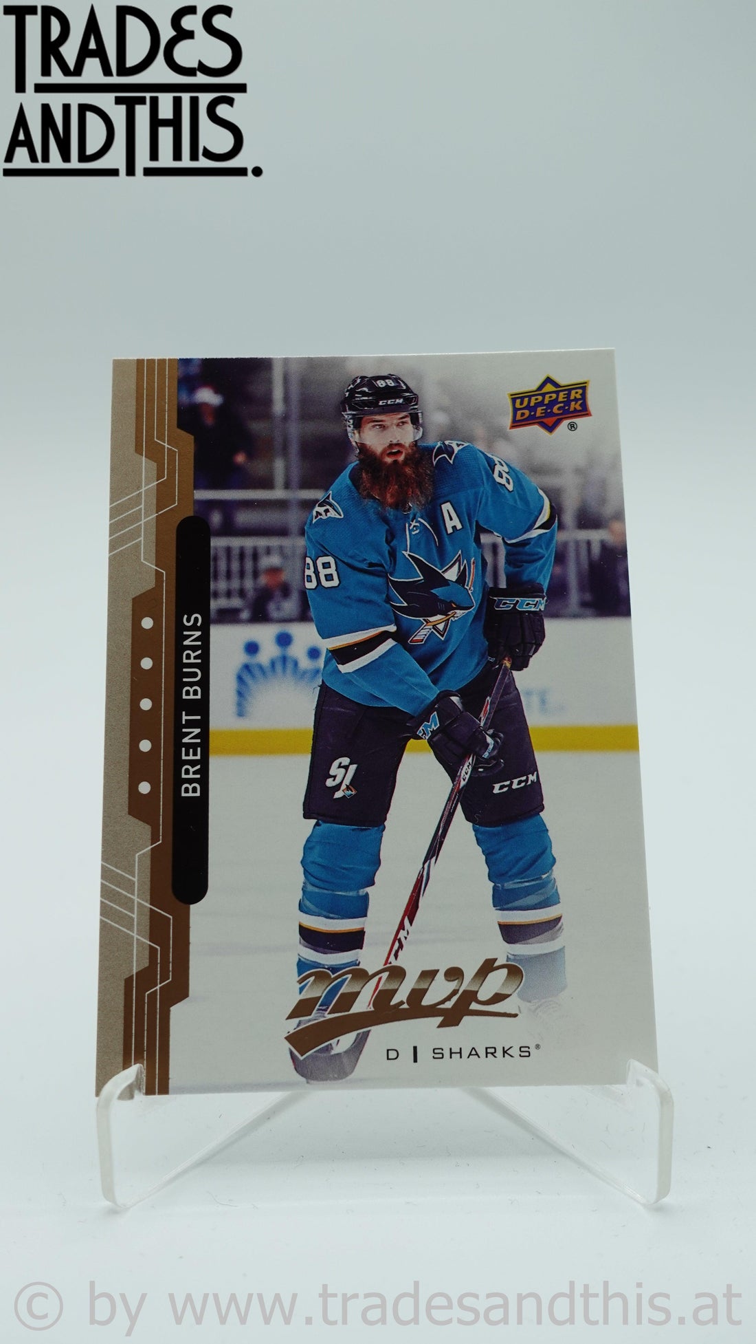 2018-19 Upper Deck MVP Brent Burns #217 - Trades and This e.U.