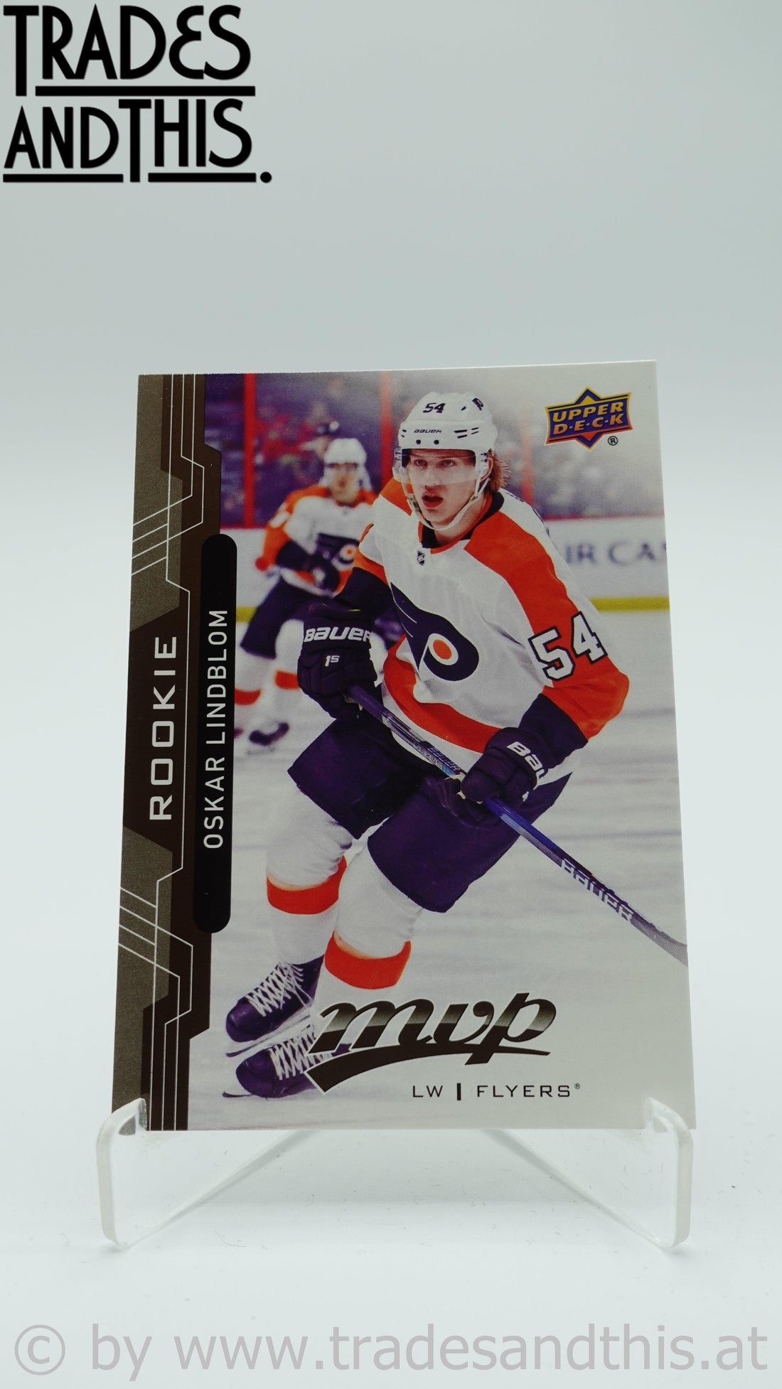 2018-19 Upper Deck MVP Oskar Lindblom #230 - Trades and This e.U.