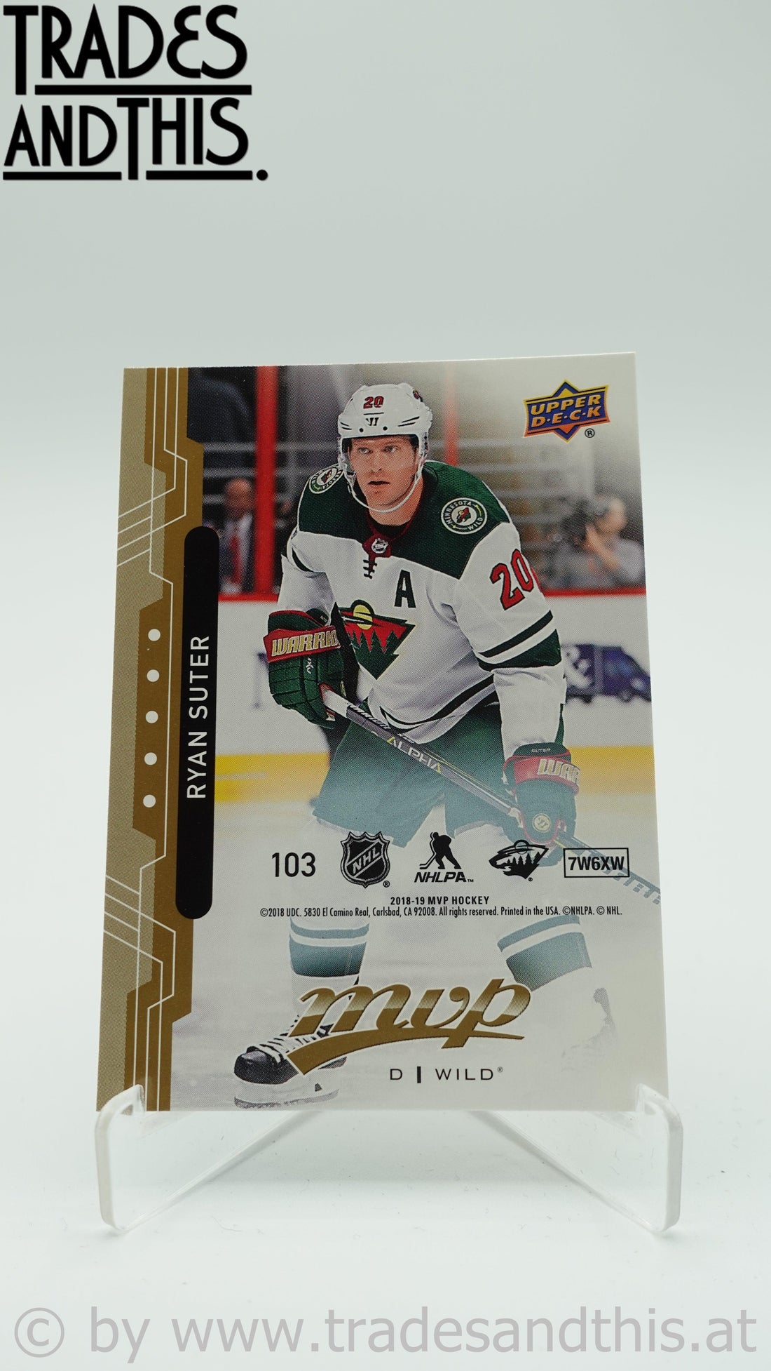 2018-19 Upper Deck MVP Puzzle Ryan Suter #103 - Trades and This e.U.