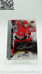2018-19 Upper Deck Silver Script Justin Williams #78 - Trades and This e.U.