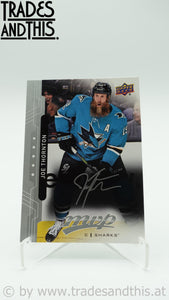 2018-19 Upper Deck Silver Script Joe Thornton #105 - Trades and This e.U.