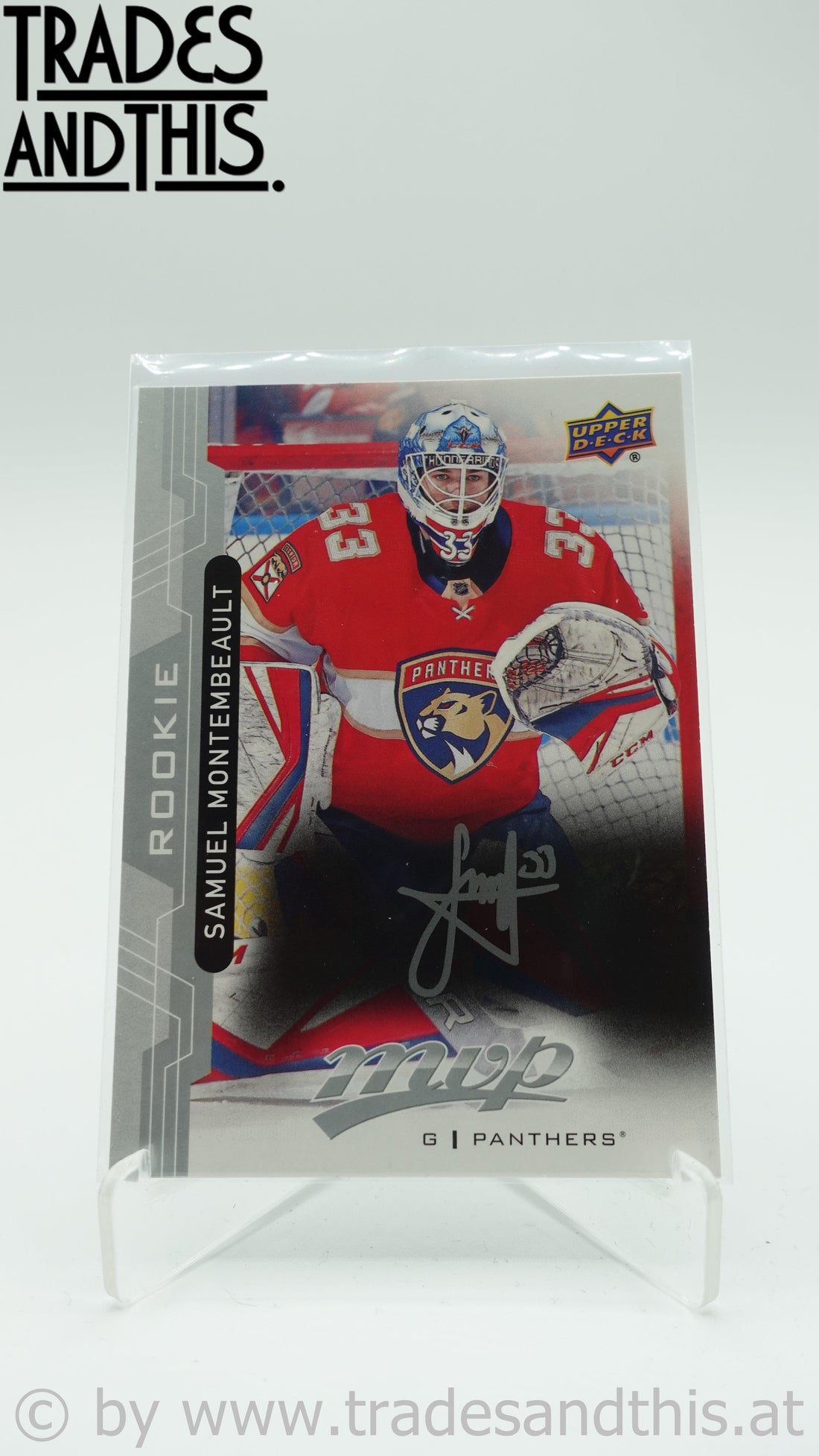 2018-19 Upper Deck Silver Script Samuel Montembeault #244 RC - Trades and This e.U.