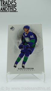 2020-21 SP Authentic Elias Pettersson #1 - Trades and This e.U.