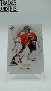2020-21 SP Authentic Carter Hart #28 - Trades and This e.U.