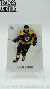 2020-21 SP Authentic Patrice Bergeron #31 - Trades and This e.U.