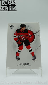 2020-21 SP Authentic Jack Hughes #41 - Trades and This e.U.