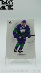 2020-21 SP Authentic Quinn Hughes #55 - Trades and This e.U.