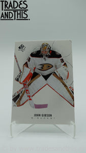 2020-21 SP Authentic John Gibson #63 - Trades and This e.U.