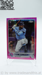 2022 Topps Chrome Pink Refractor Vidal Brujan #134 RC