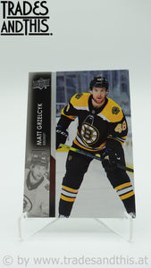 2021-22 Upper Deck Series 1 Matt Grzelcyk #16 - Trades and This e.U.