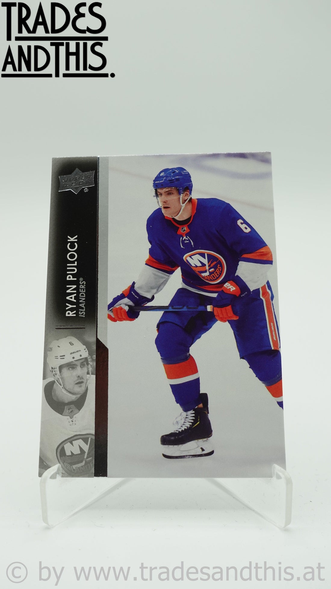 2021-22 Upper deck Series 1 Ryan Pulock #118 - Trades and This e.U.